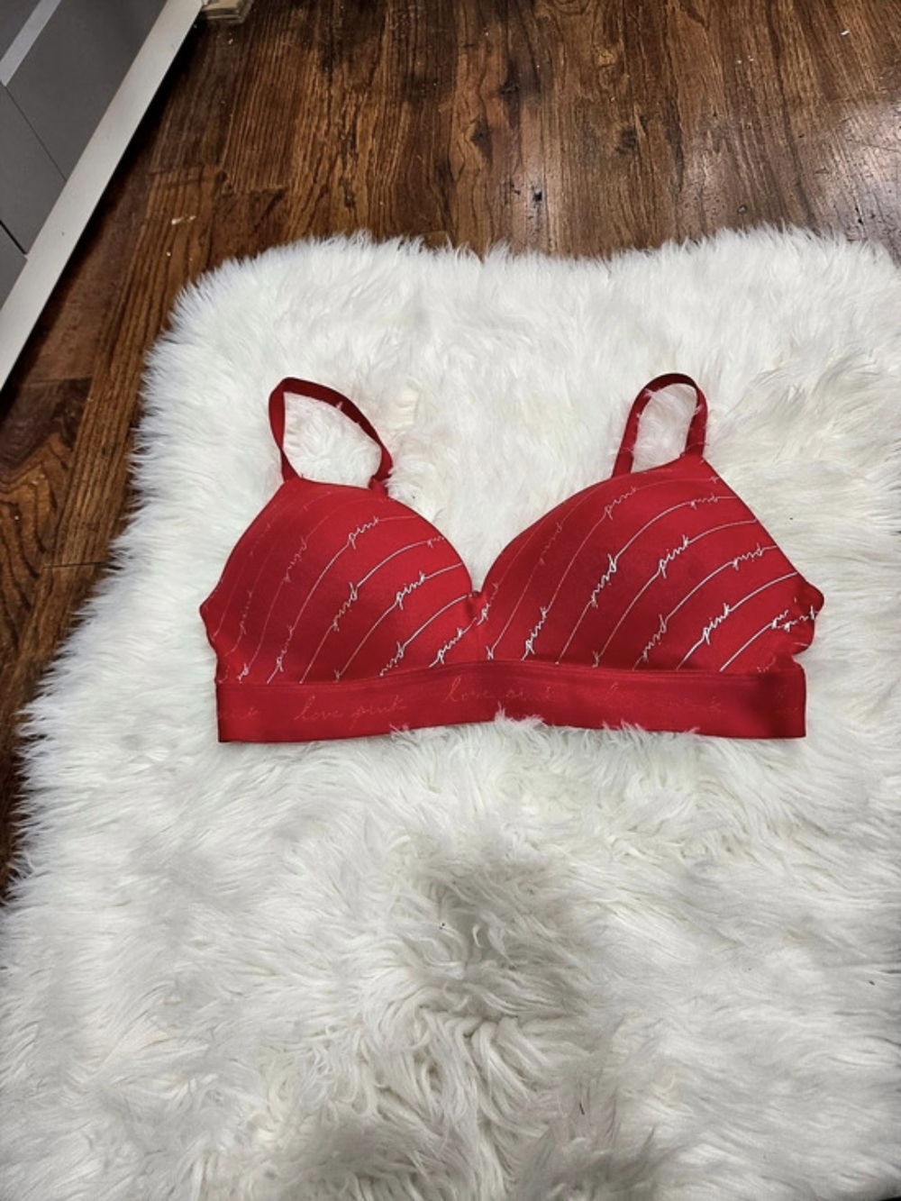 Victoria's Secret Pink Lace Push-Up Bra Lace Push-Up Bra Pink 38C